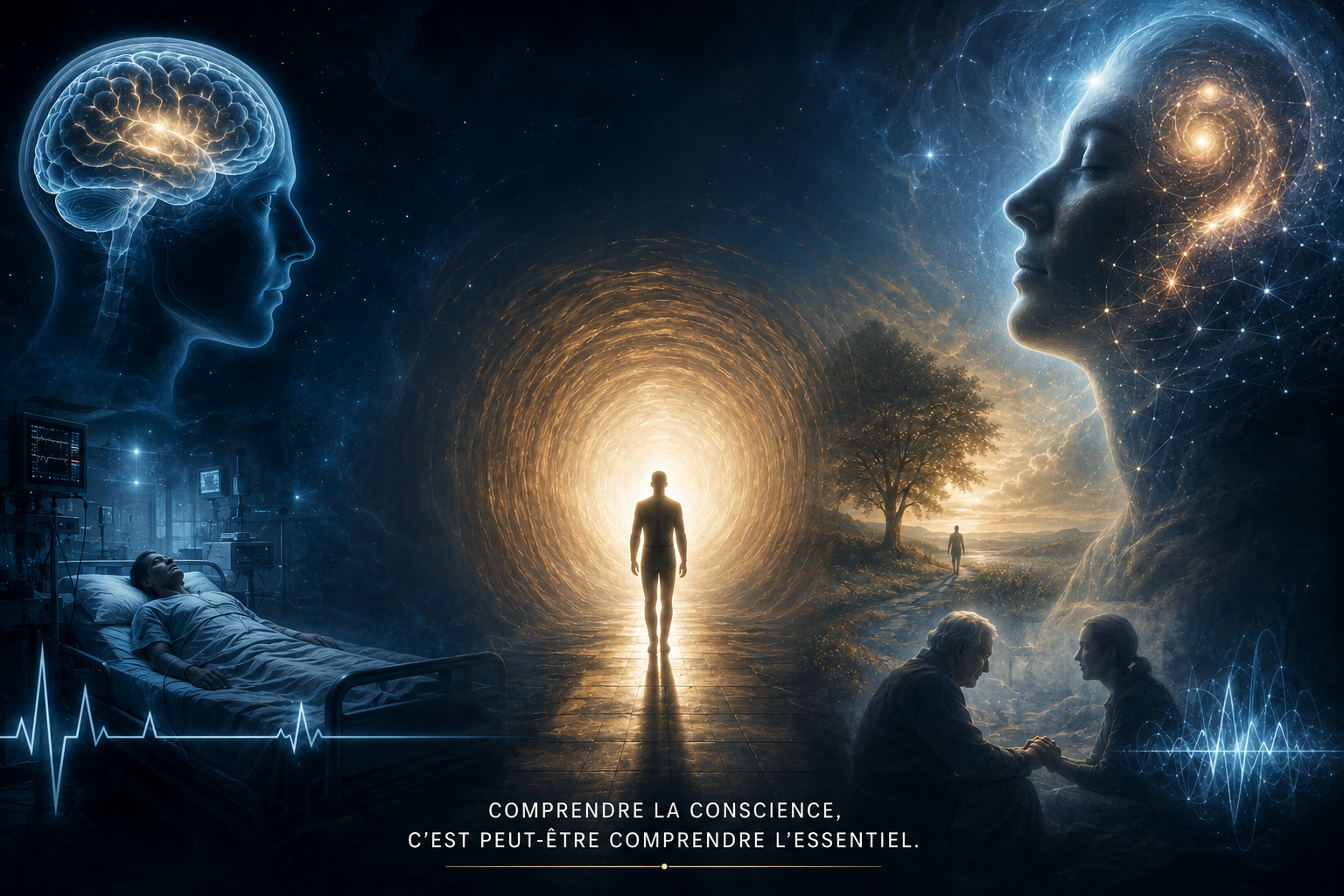 La recherche sur la survivalité de la conscience explore les liens entre cerveau, conscience et expériences exceptionnelles telles que les EMI.